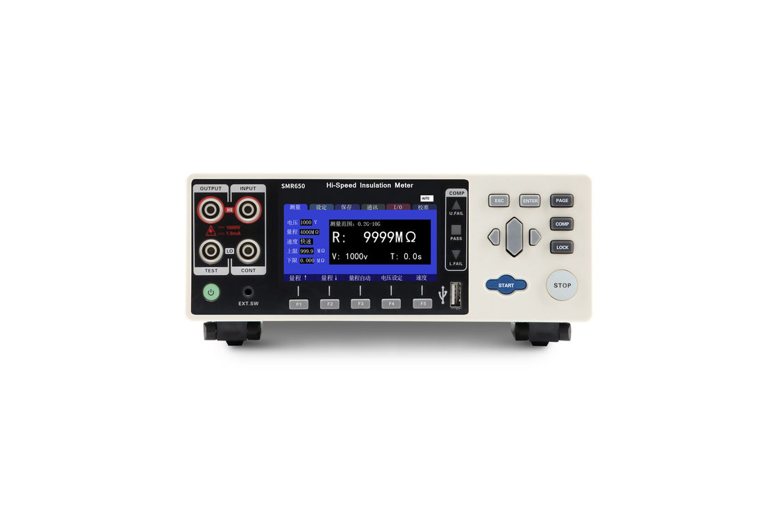 विद्युत इन्सुलेशन प्रतिरोध परीक्षक परीक्षण वोल्टेज 25V-1000V