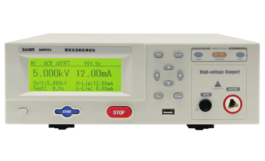 7.5kg उच्च वोल्टेज इन्सुलेशन परीक्षक I/O इंटरफेस के साथ AC डाइलेक्ट्रिक परीक्षक